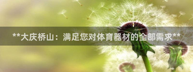 富联平台用户登陆失败：**大庆桥山：满足您对体育器材