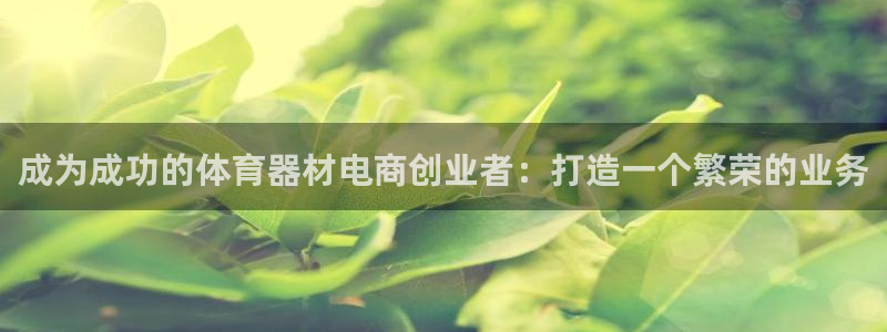 富联智能工坊：成为成功的体育器材电商创业者：打造一个
