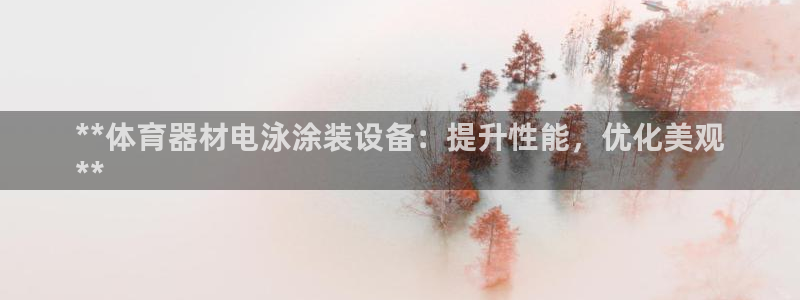 富联平台案7O777：**体育器材电泳涂装设备：提升