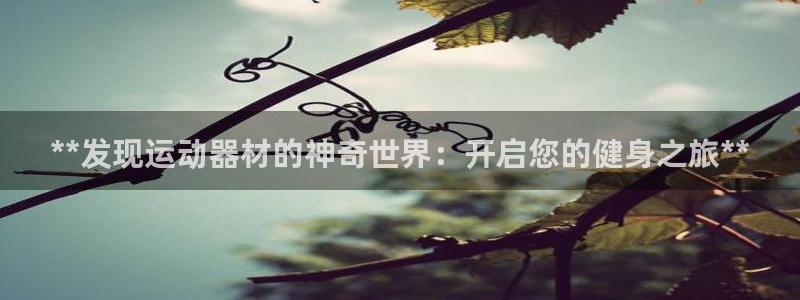 富联娱乐平台开户条件：**发现运动器材的神奇世界：开
