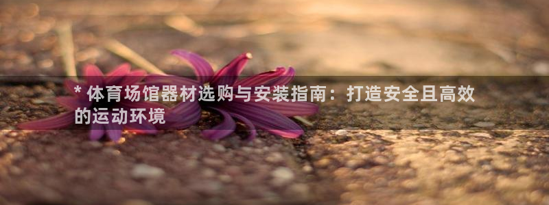 富联官方网站：* 体育场馆器材选购与安装指南：打造安