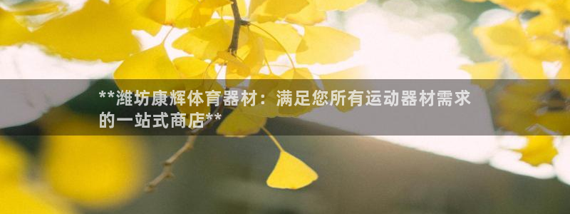 富联娱乐在线注册链接：**潍坊康辉体育器材：满足您所