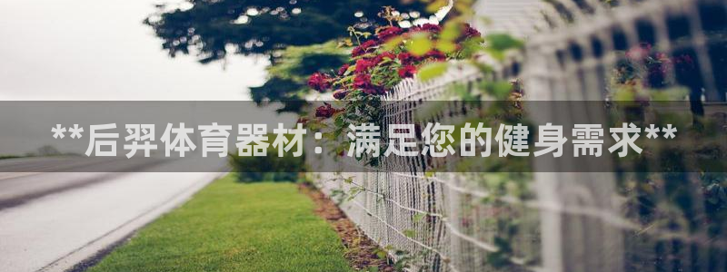 富联机器人产业研发基地：**后羿体育器材：满足您的健