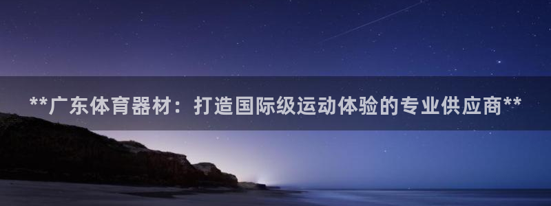 富联平台是什么：**广东体育器材：打造国际级运动体验
